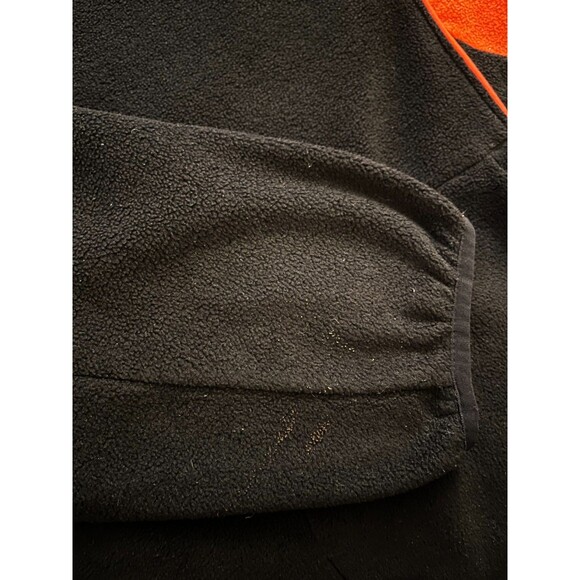 Vintage Majestic MLB New York Mets Size 2/3XL Black Orange Fleece Jacket - Picture 14 of 15
